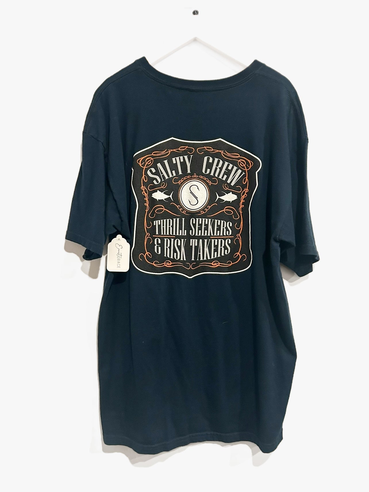 Salty Crew Navy Graphic Tee - Large