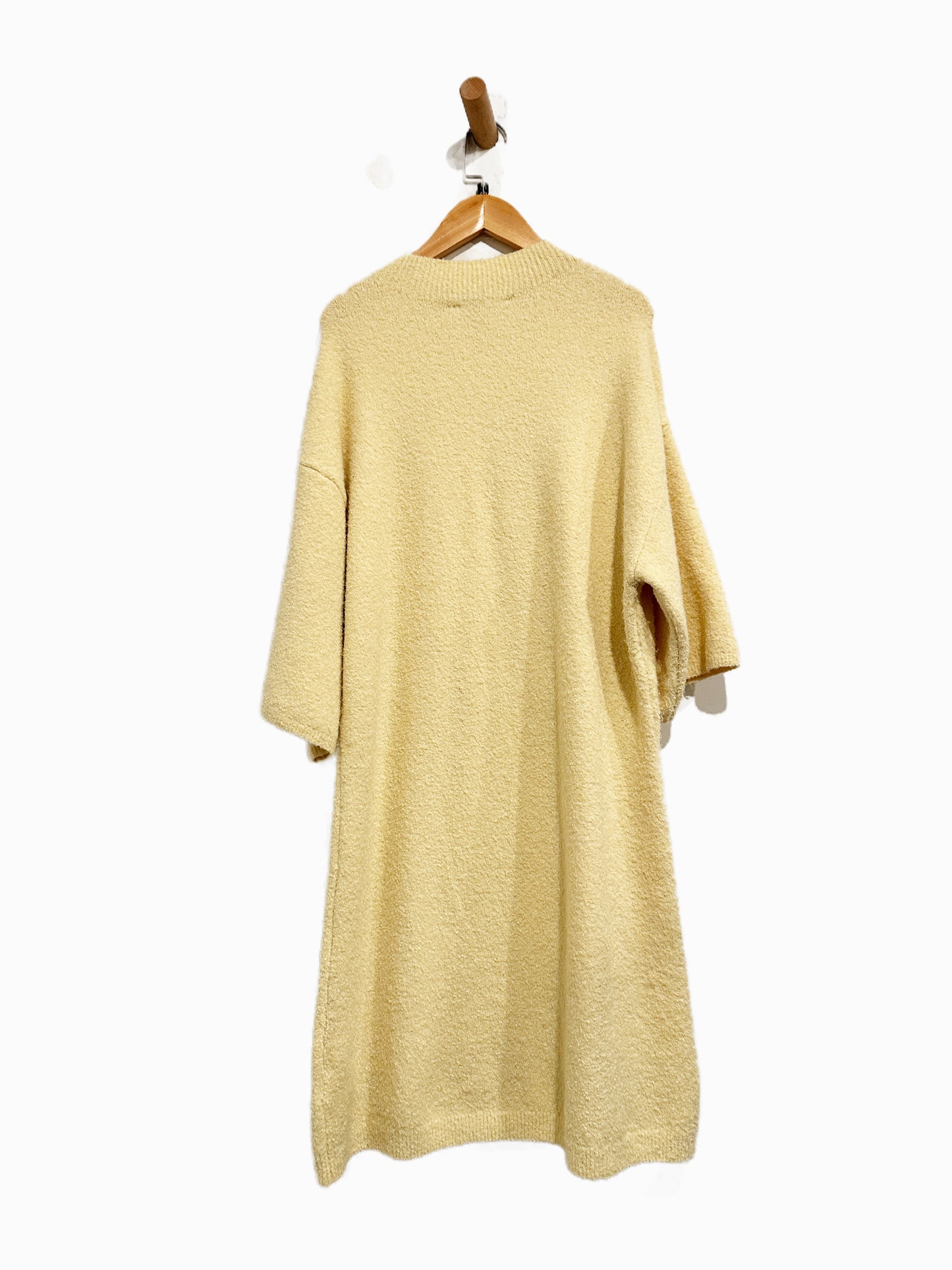 Abercrombie & Fitch Yellow Knit Mini Dress - Large