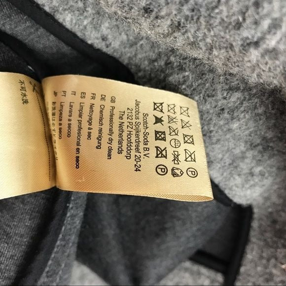 Scotch & Soda Tailored Coat in Heather Gray Size 3/Large