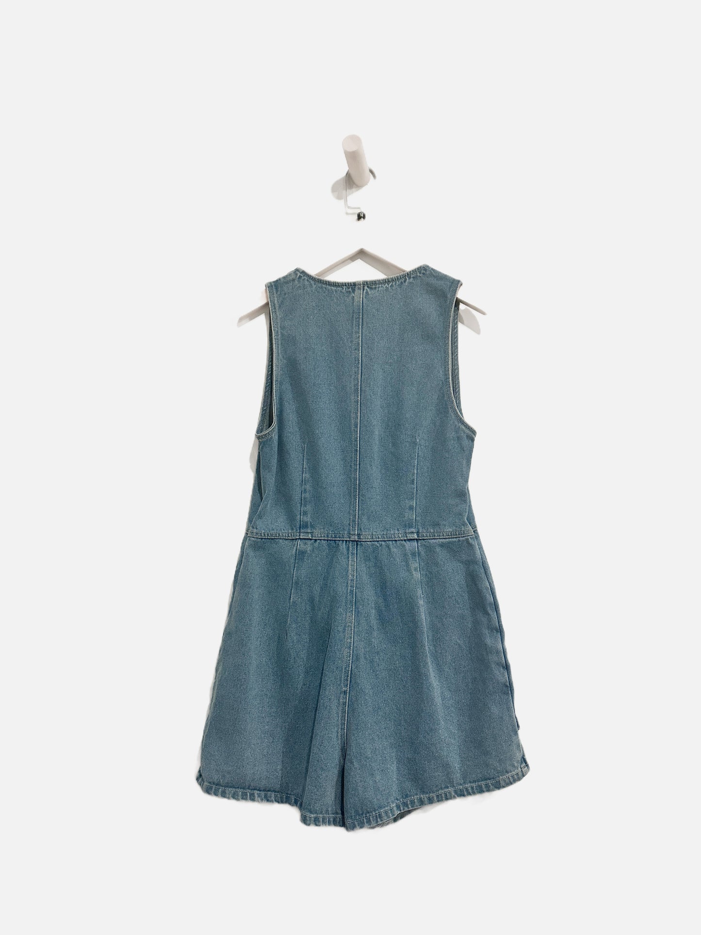 Vici Denim Vest Romper - Medium