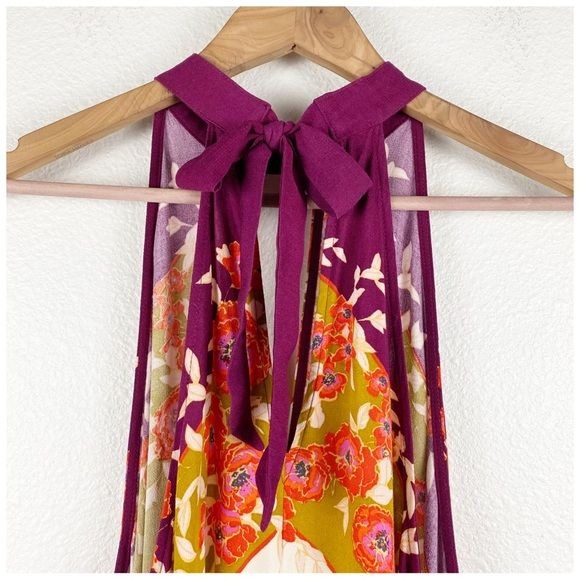 Free People NWT Beat of my Heart Tunic in Purple Size Small