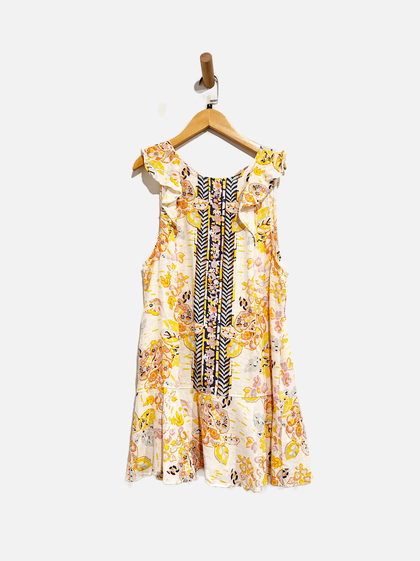 Free People Summer in Tulum Orange Floral Tunic - Small