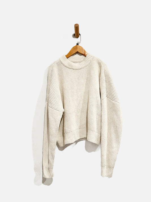 Abercrombie & Fitch Cream Sweater - Small