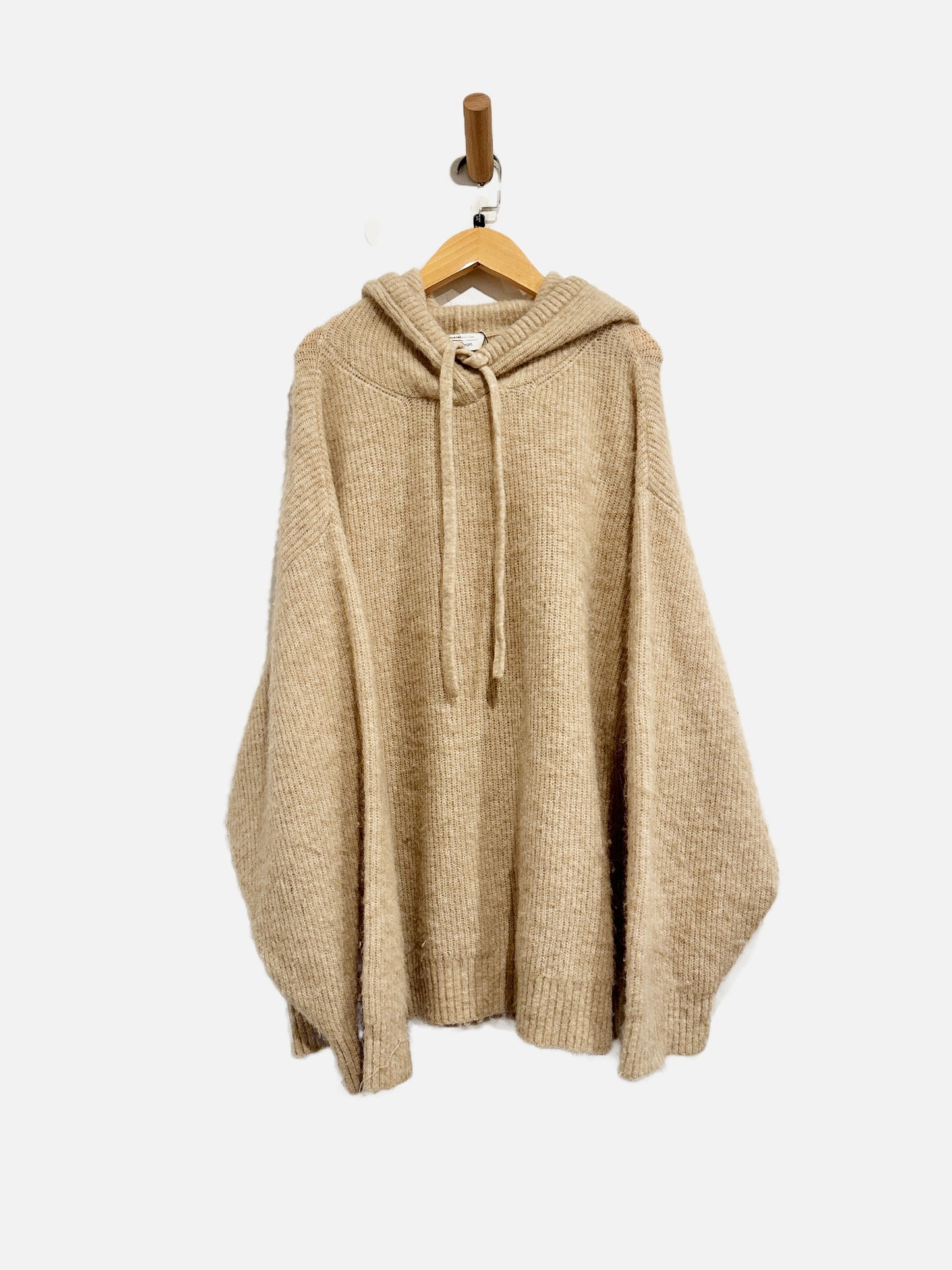 & Other Stories Tan Alpaca Hoodie - Small