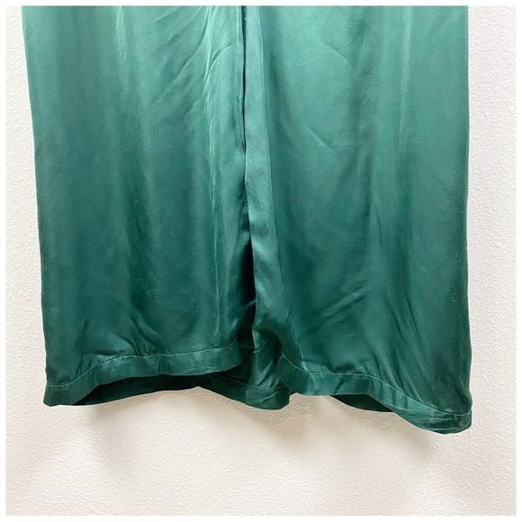 Cali Dreaming Green Button Down Maxi Dress Size Large