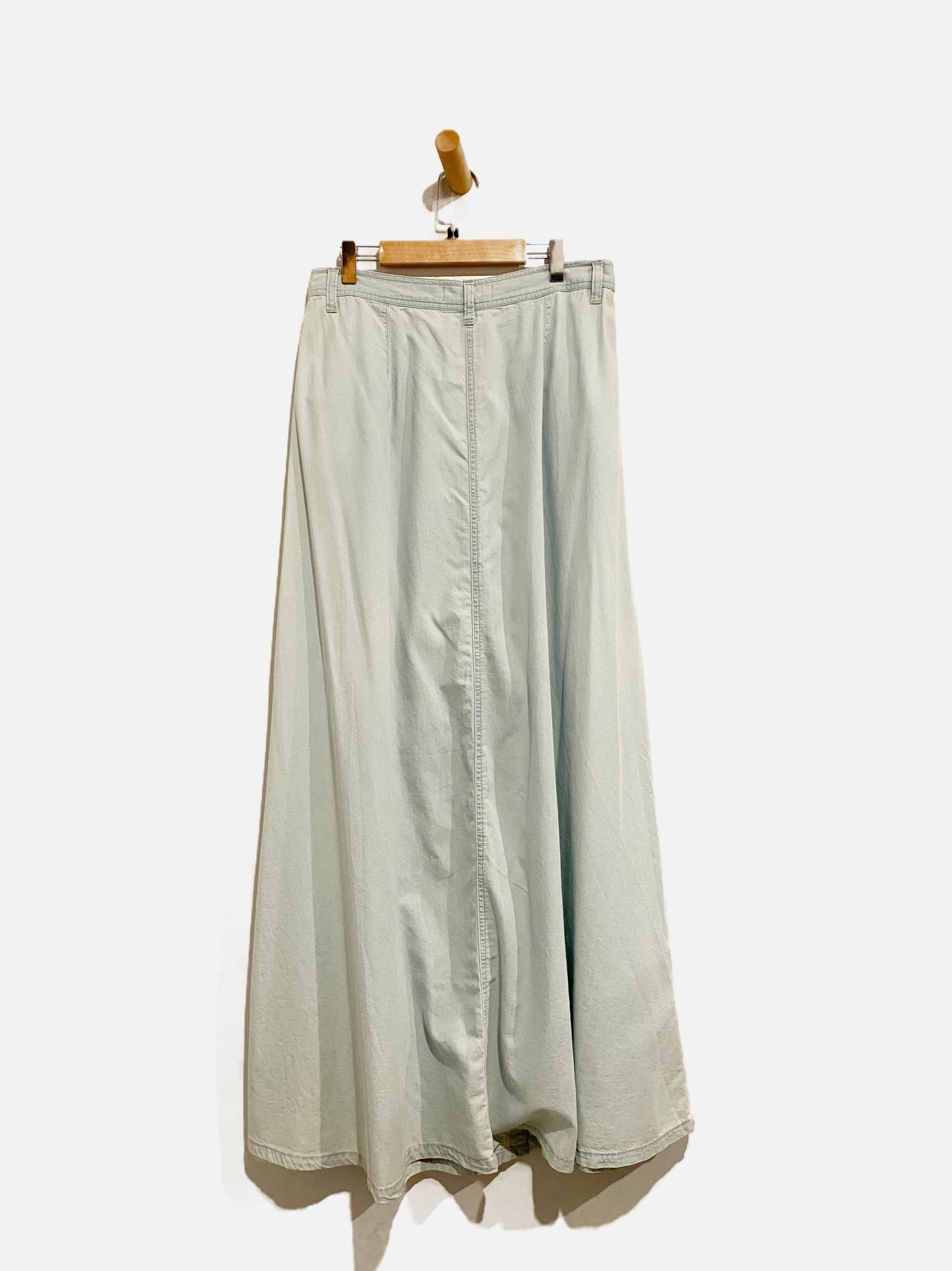 Pistola Chambray Button Front Maxi Skirt - Medium