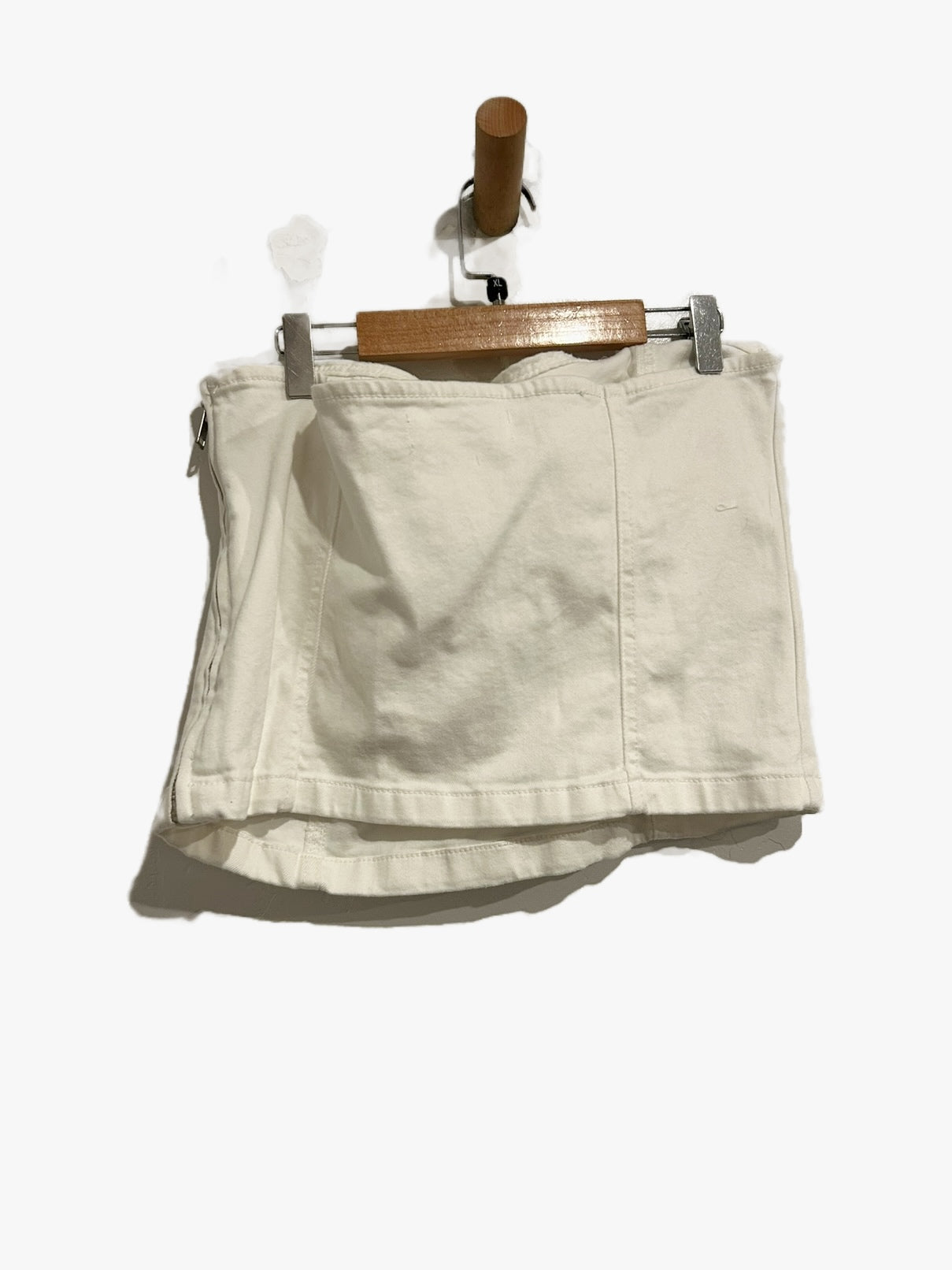 MNG White Denim Tube Top - XL