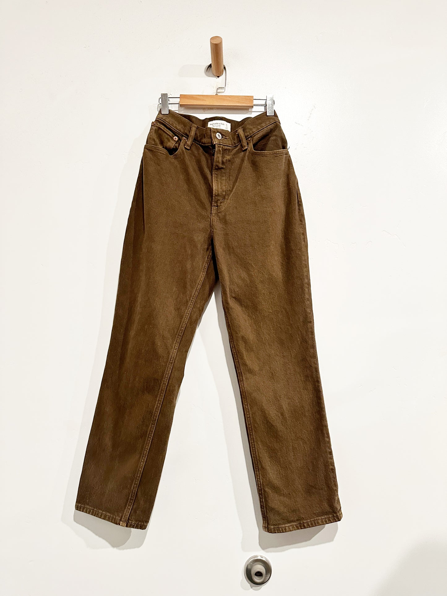 Abercrombie & Fitch the 90’s Straight Brown Jeans - 25