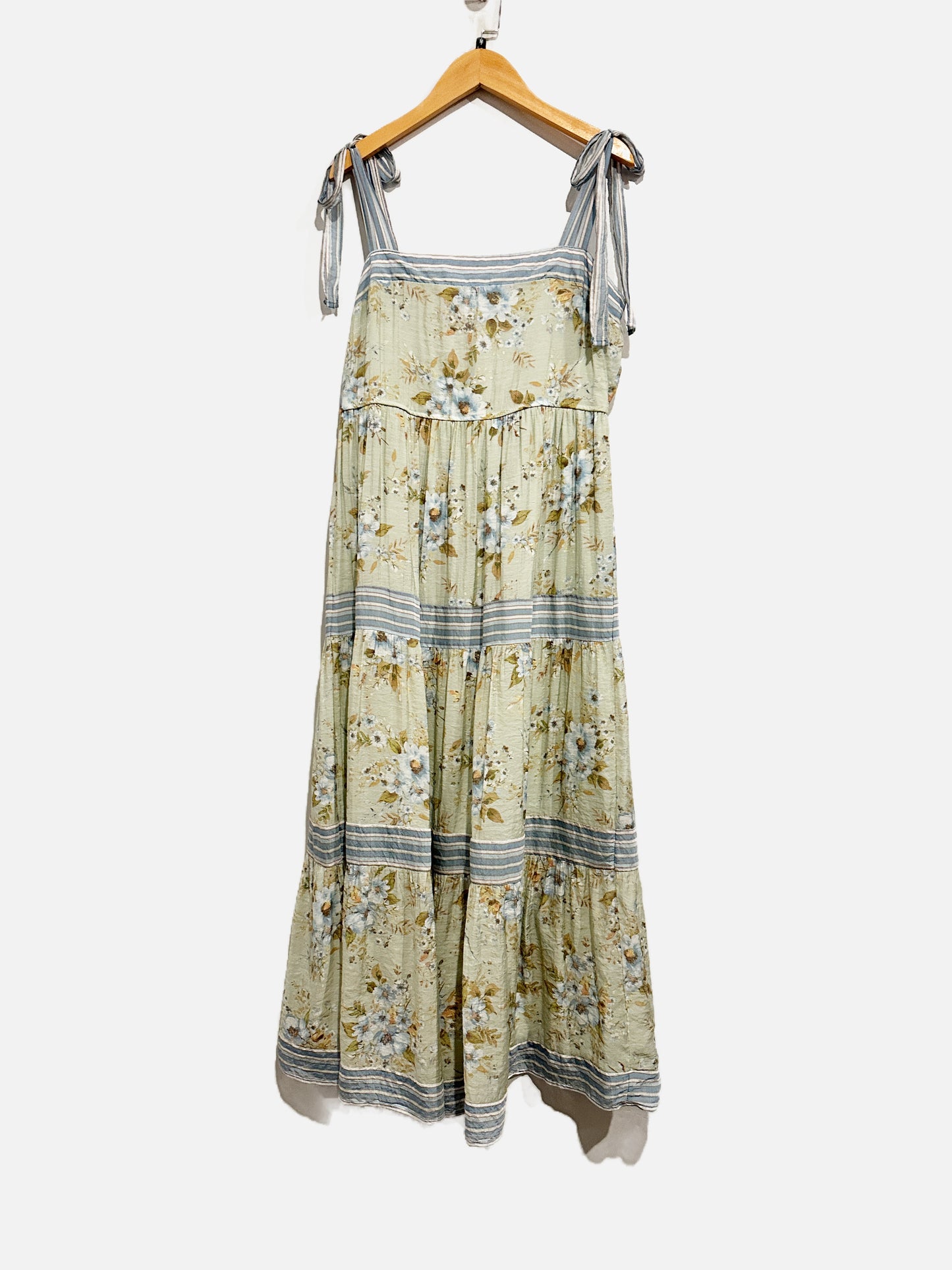 By The River Green Floral Dress - Medium