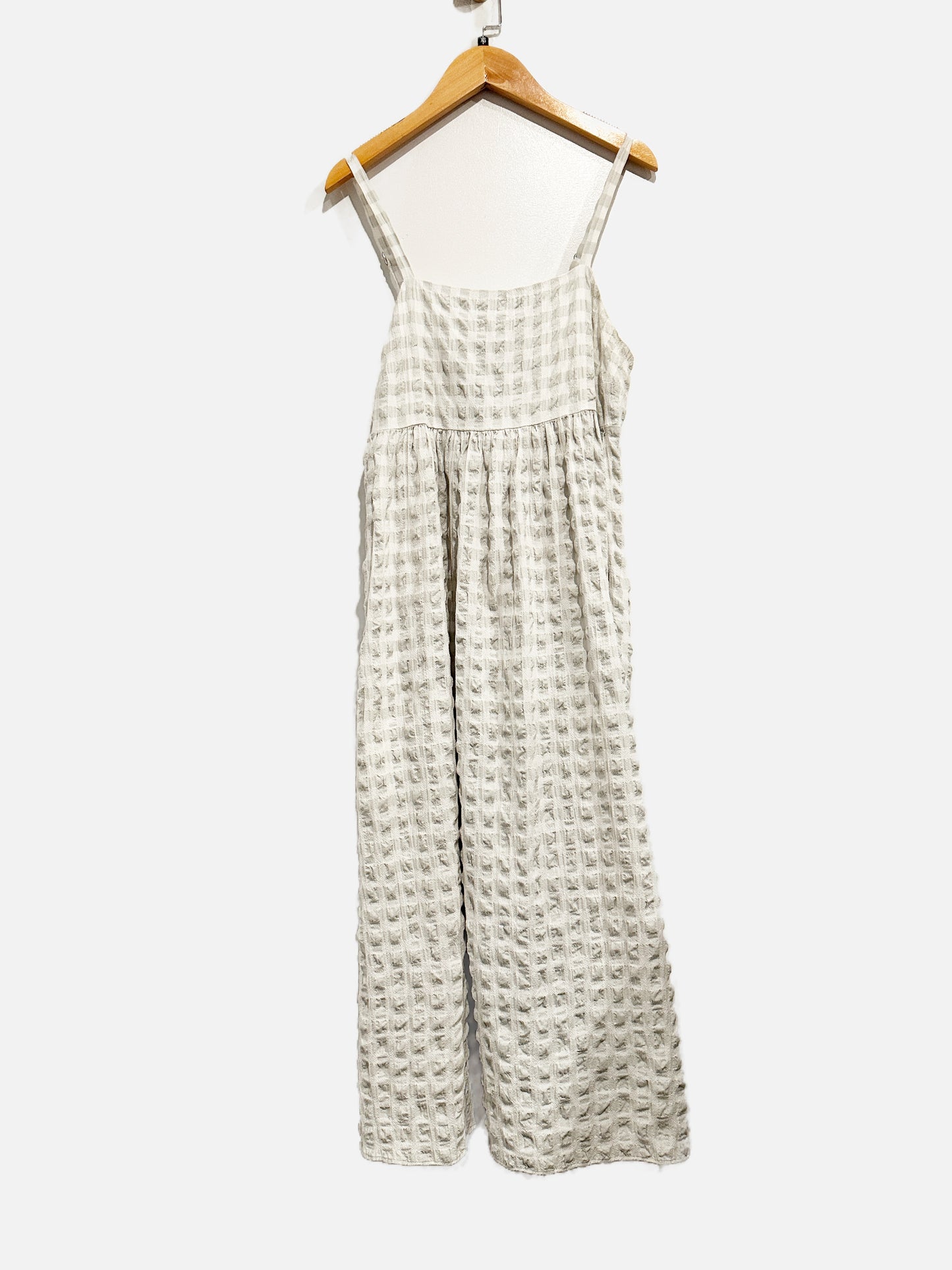 Madewell Green Gingham Midi Dress - XS