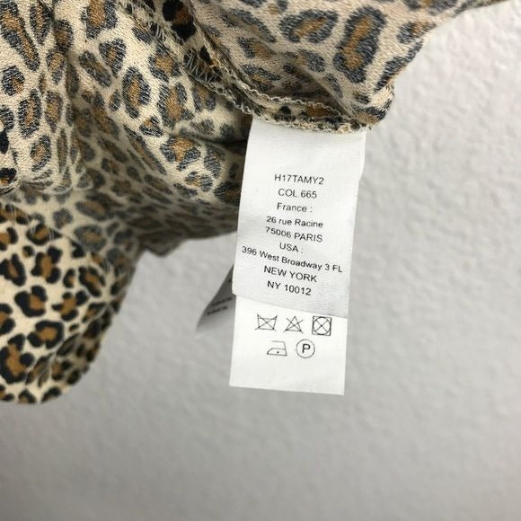 Bonpoint Leopard Print LS Romper Size 10