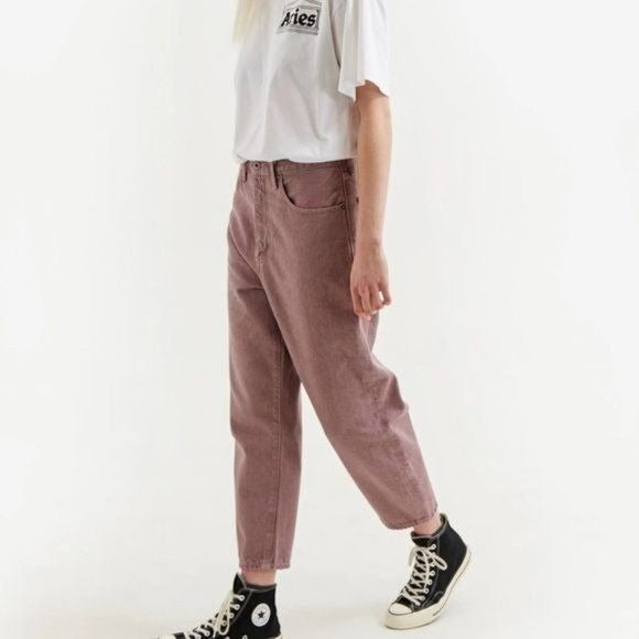 Levi’s Made & Crafted Barrel Crop in Lavender Fields Size 25