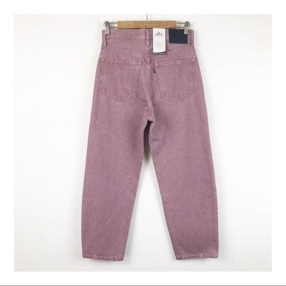 Levi’s Made & Crafted Barrel Crop in Lavender Fields Size 25