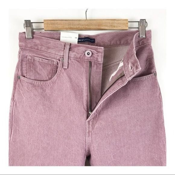 Levi’s Made & Crafted Barrel Crop in Lavender Fields Size 25