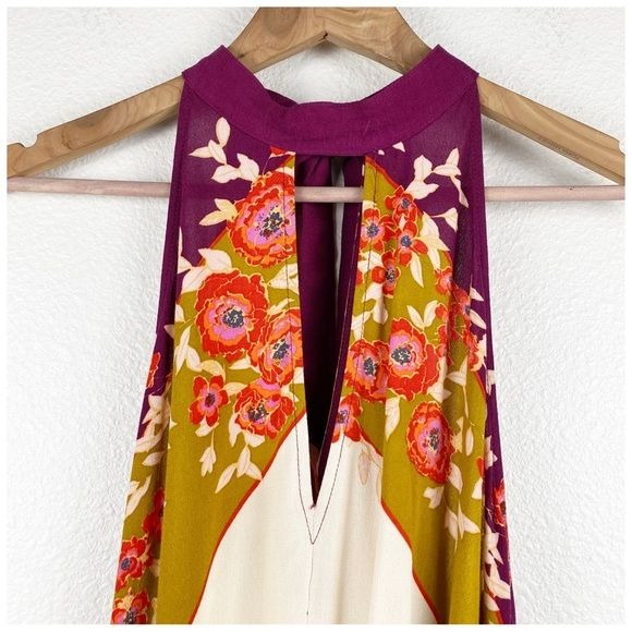 Free People NWT Beat of my Heart Tunic in Purple Size Small