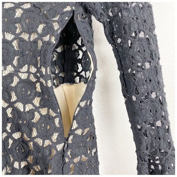 Free People Back to Black Crochet Dress Size 4