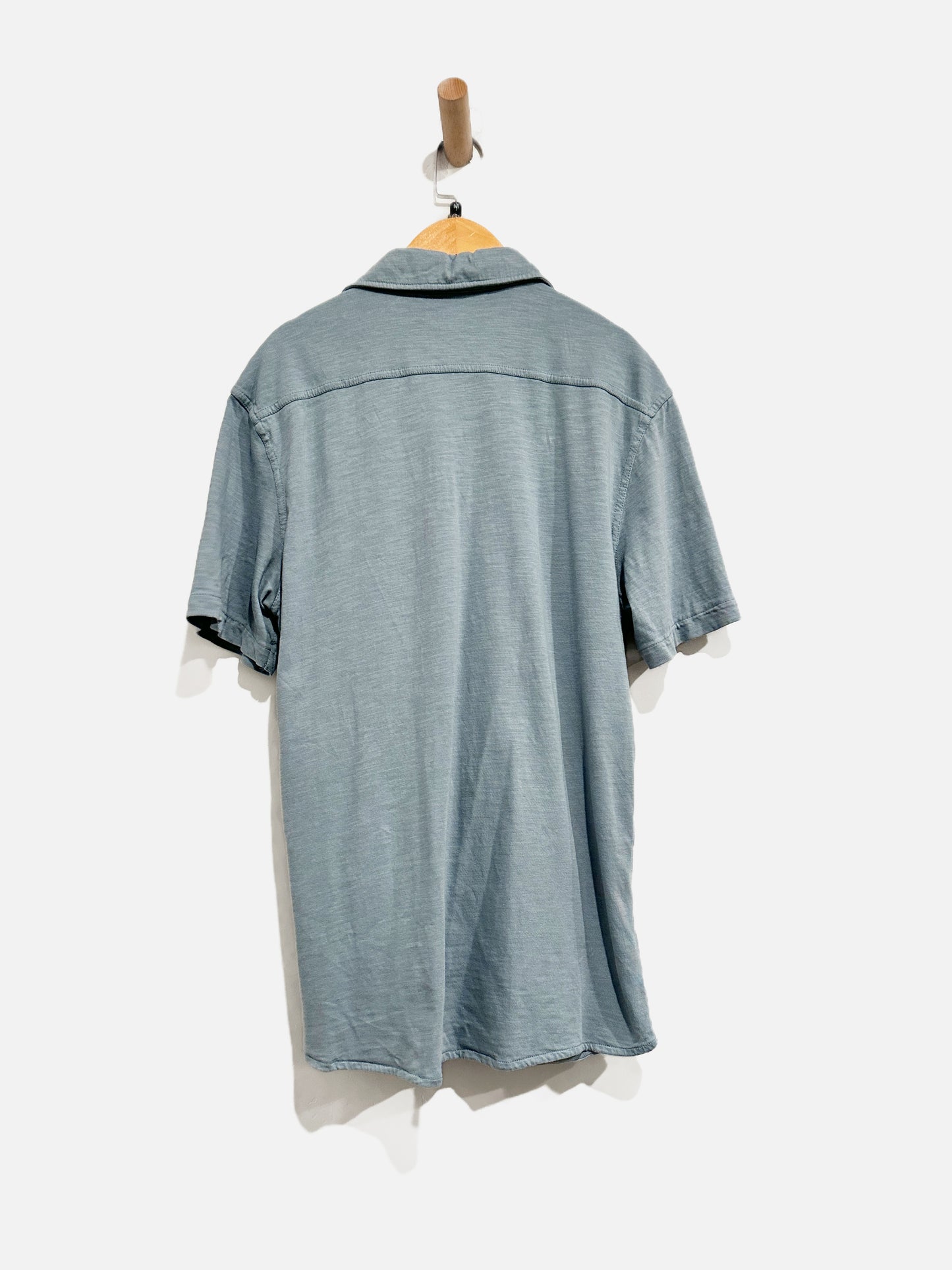 Faherty Blue SS Button Down Polo - Medium