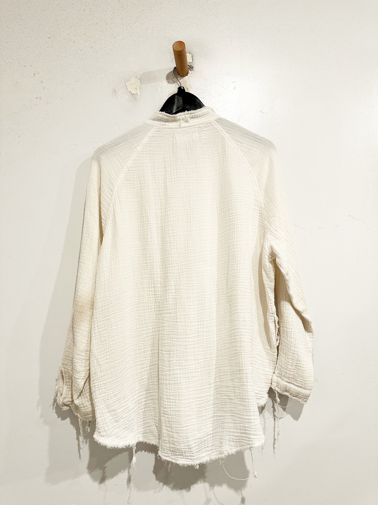 Free People Summer Daydream Button Down in Ivory - Small