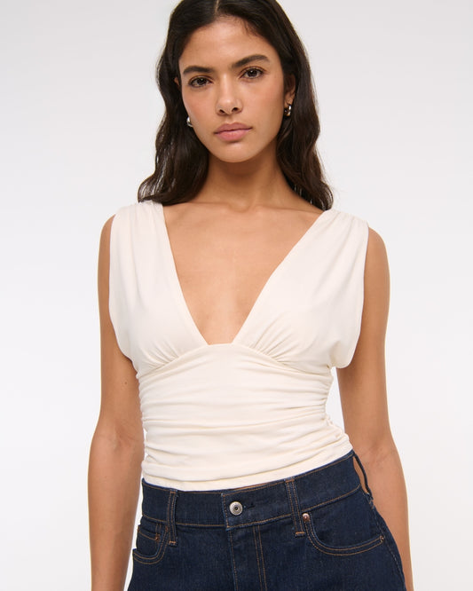 Abercrombie & Fitch White Tank - Medium