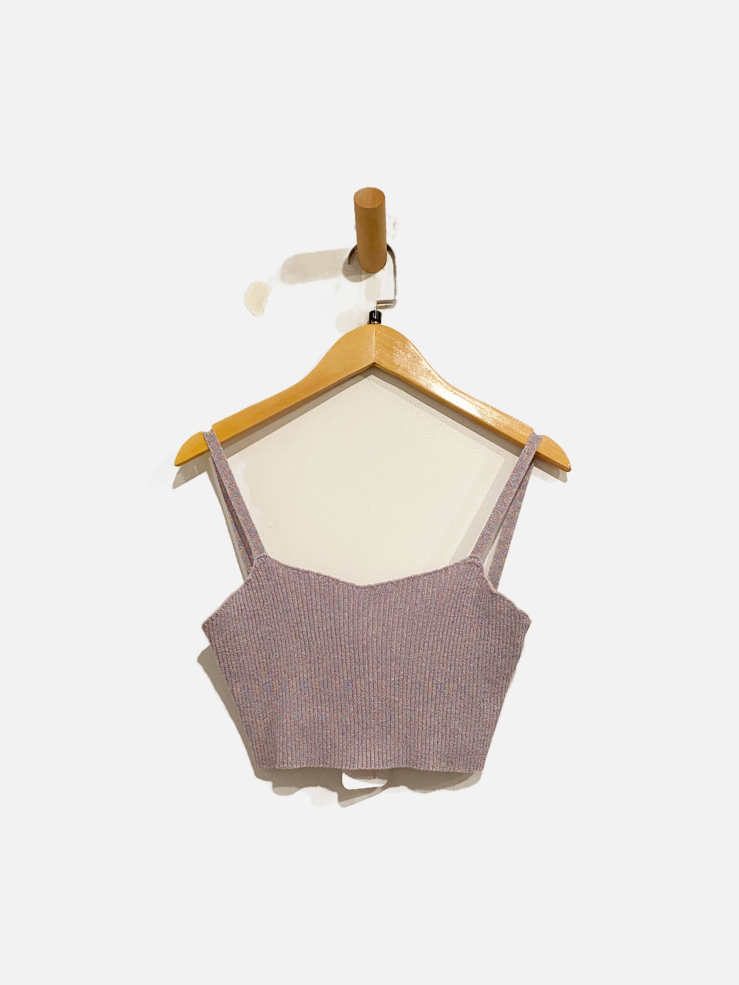 Superdown Purple Knit Crop Top & Skirt Set - Large
