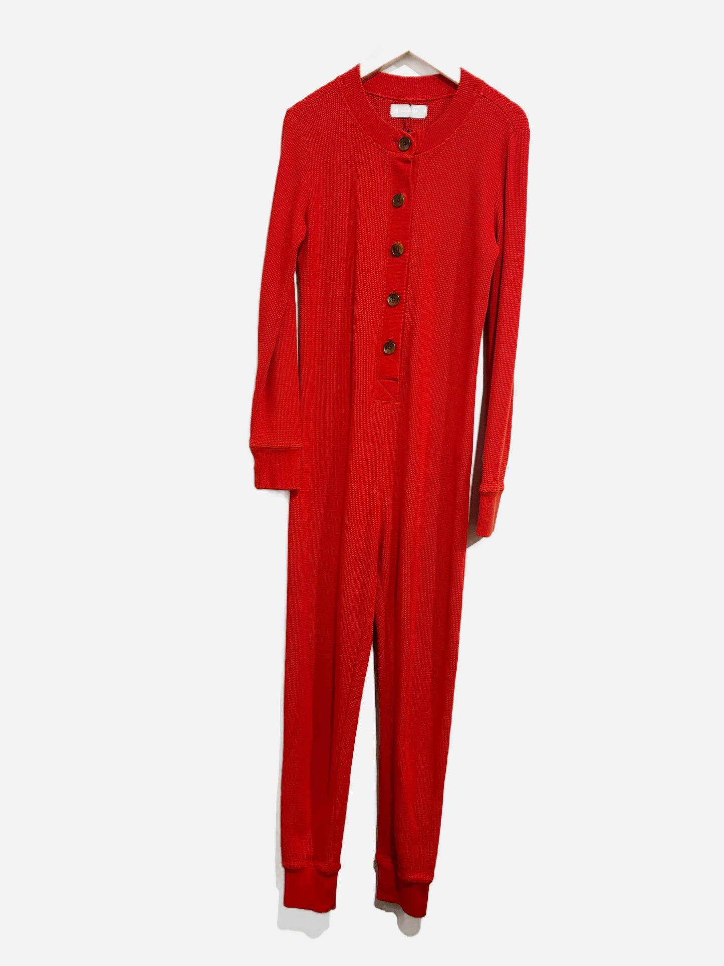 Everlane Red Waffle Knit Onesie - Small