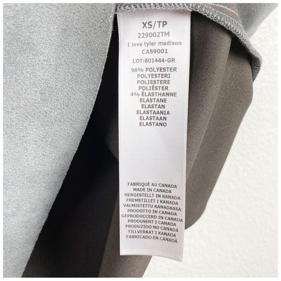 ILTM Ariana Faux Suede Dress in Gray Size XS