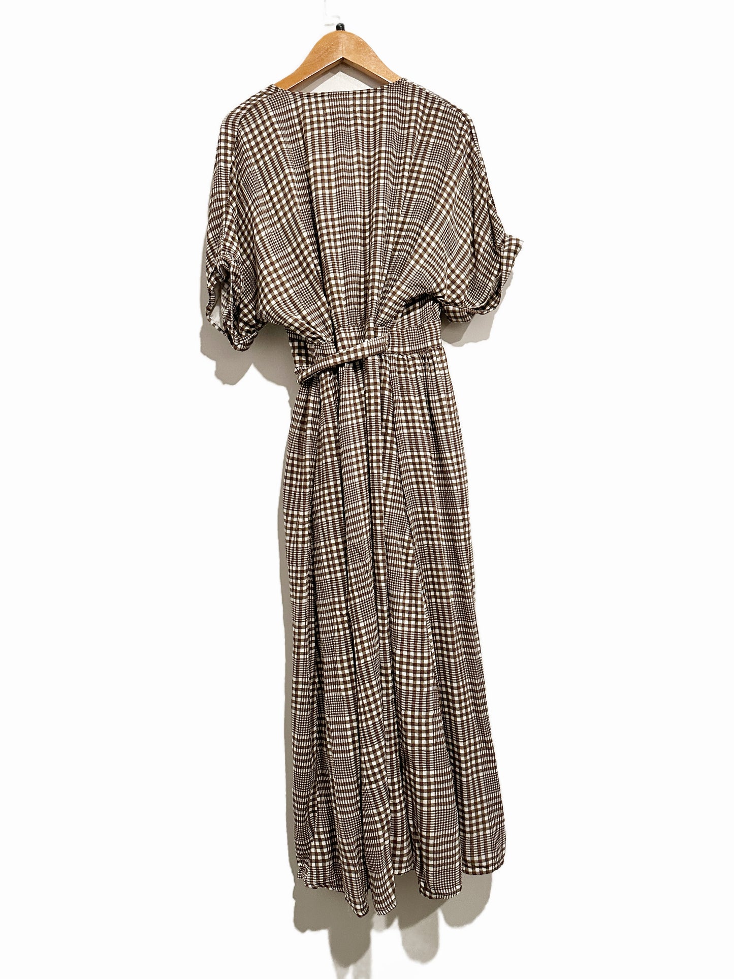 Urban Outfitters Gabrielle Woven Midi Wrap Dress - Medium
