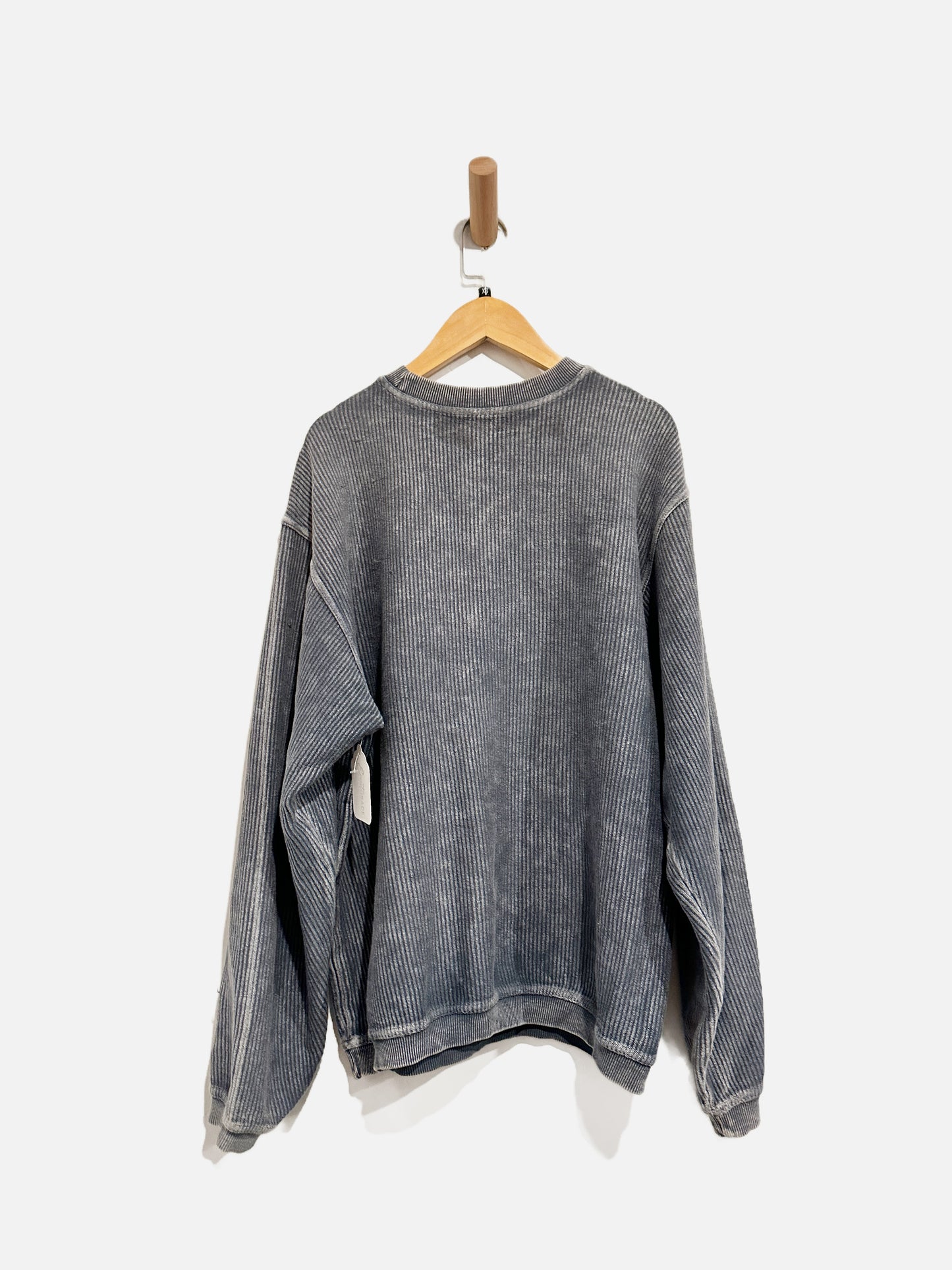 Corded Crew Blue Ribbed San Luis Sweatshirt - XS