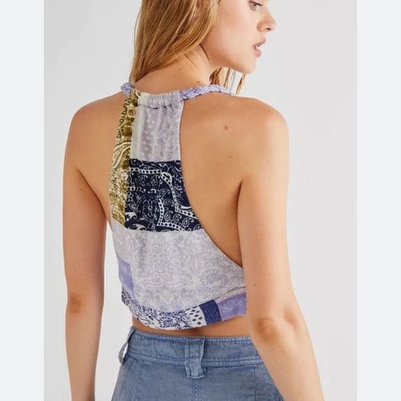 Free People Laila Crop Tank Size Large