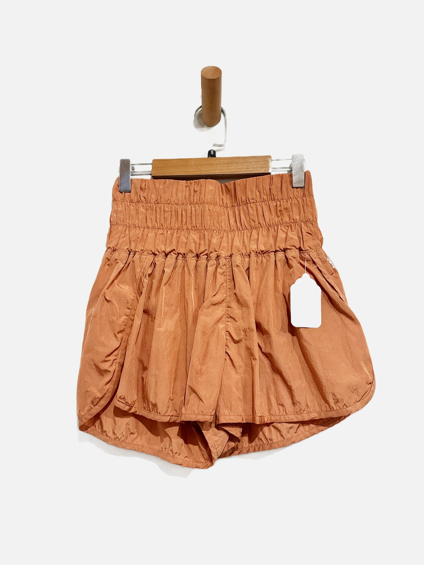 Free People The Way Home Orange Running Shorts - Small