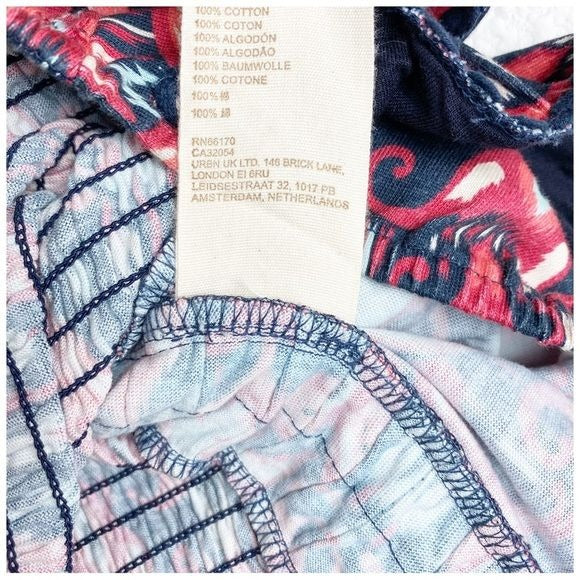 Anthropologie Let Me Be Smocked Cop Top Size Large