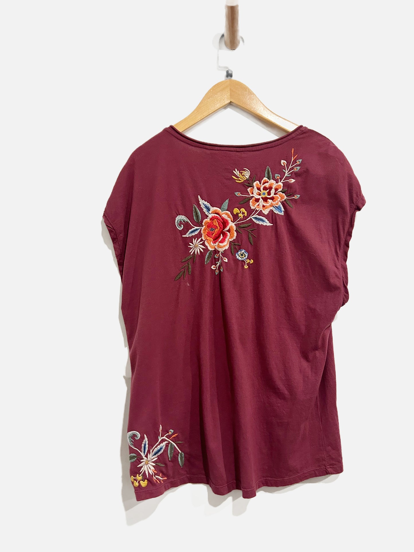 Johnny Was Embroidered Floral Shirt- XS