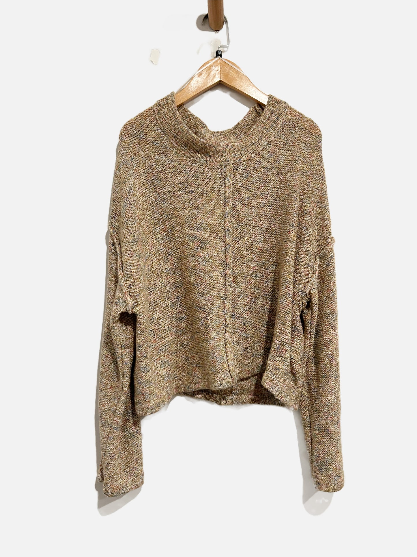 Billabong Cream Marled Sweater - Medium