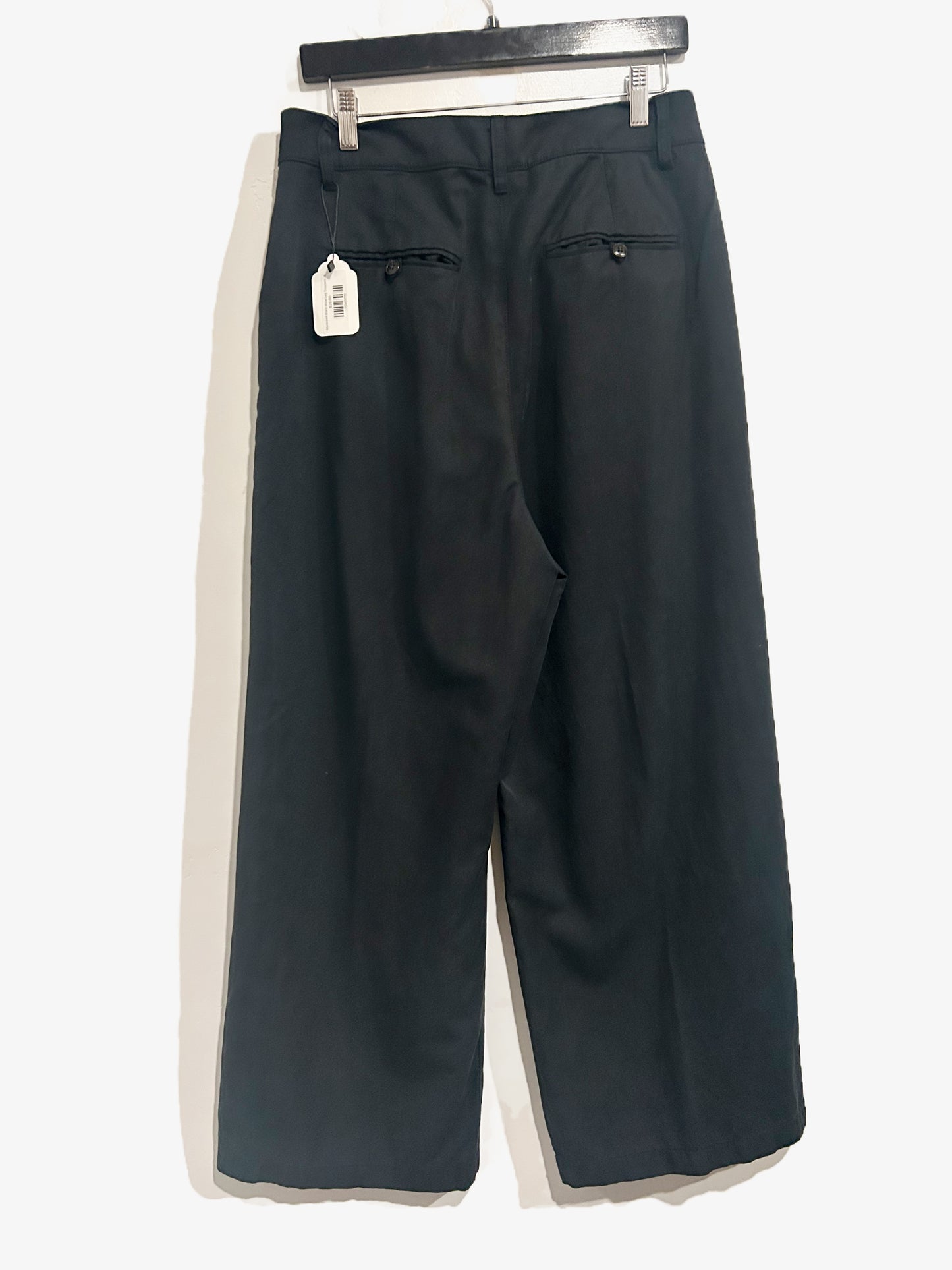 Madewell The Harlow Wide-Leg Pant in True Black - 8