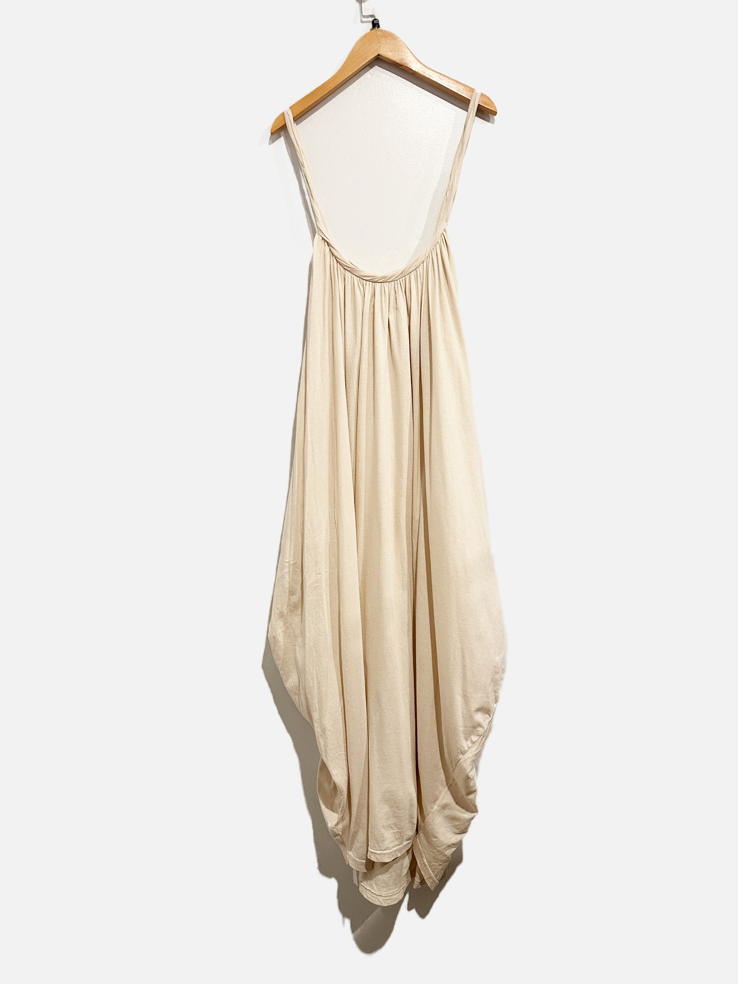 Free People Beach NWT Twist Back Cream Midi Dress - XS