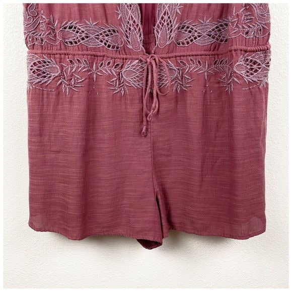 Free People Weila Romper in Pomegranate Size Large