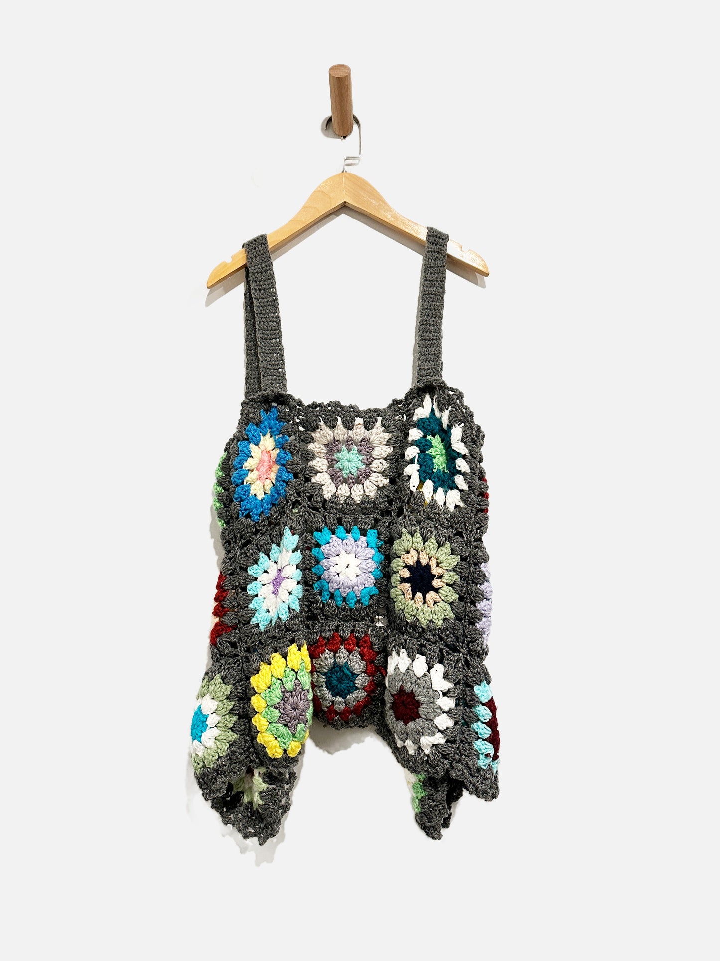 NN Handmade Gray Granny Square Tank - XL