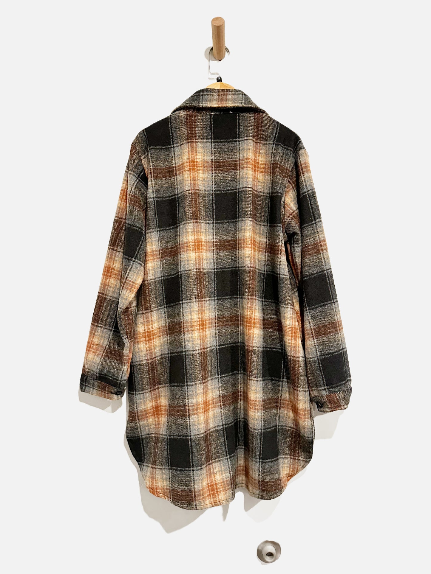 Adora Plaid Shacket - Small