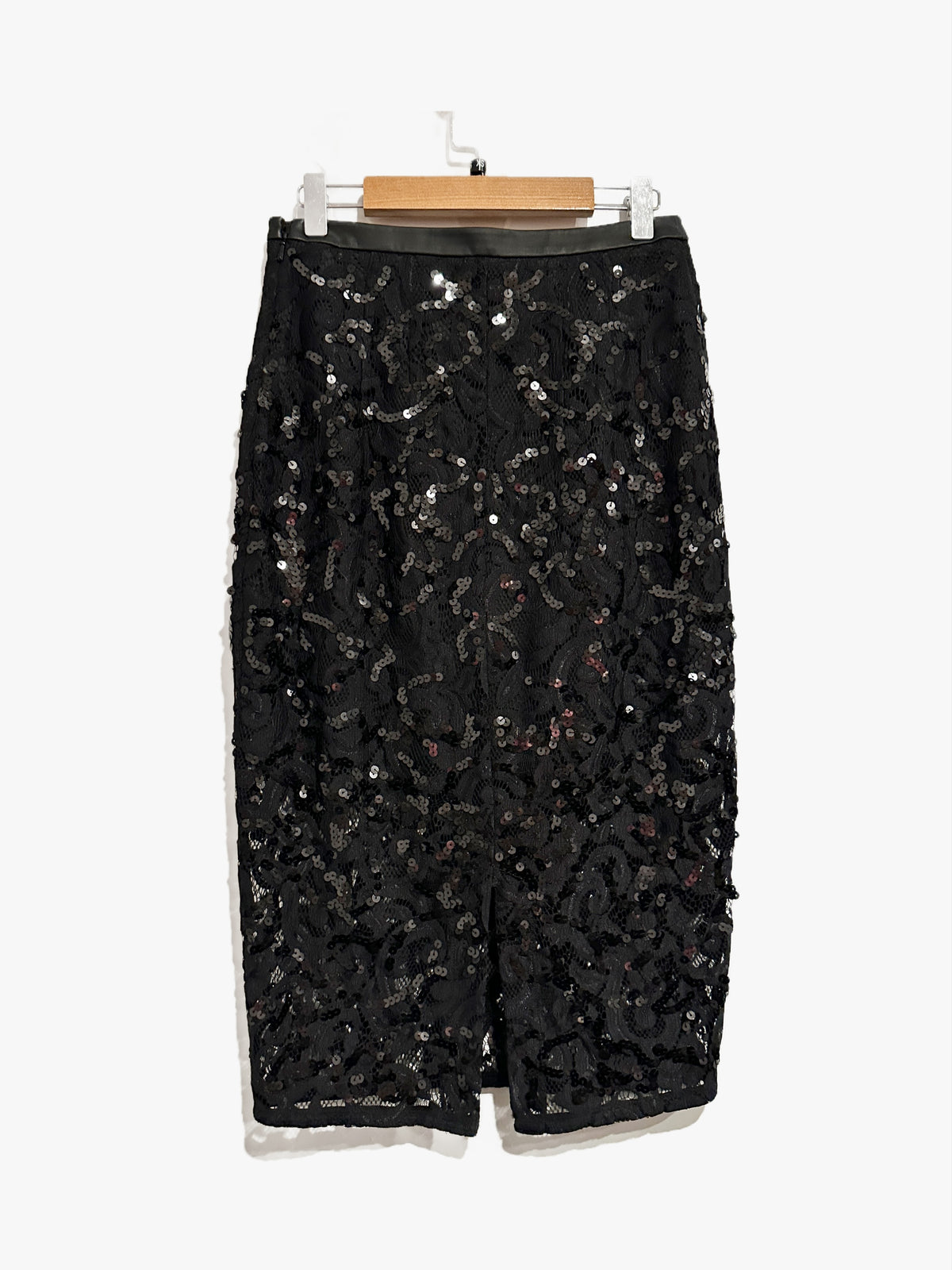 Express Black Sequin Skirt Set - XS
