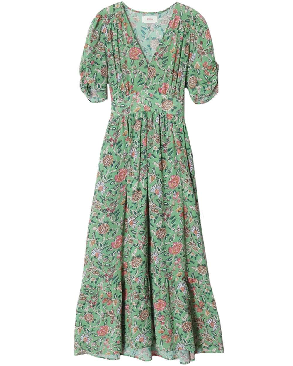 Xirena Green Floral Maxi Dress - Large