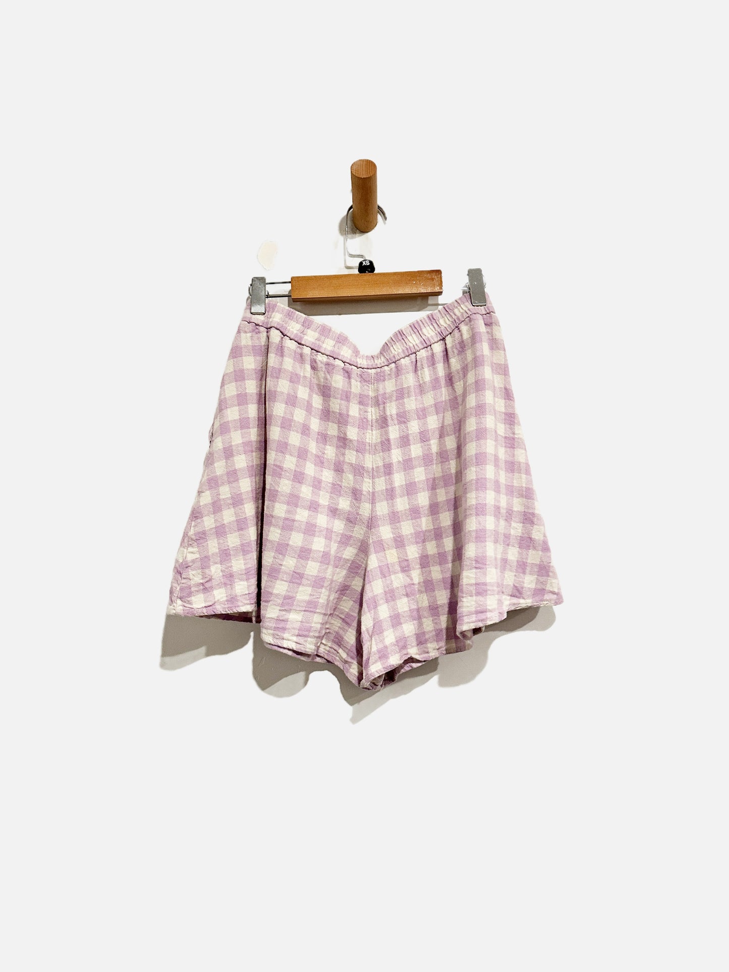 Zara Purple Plaid Shorts - XS