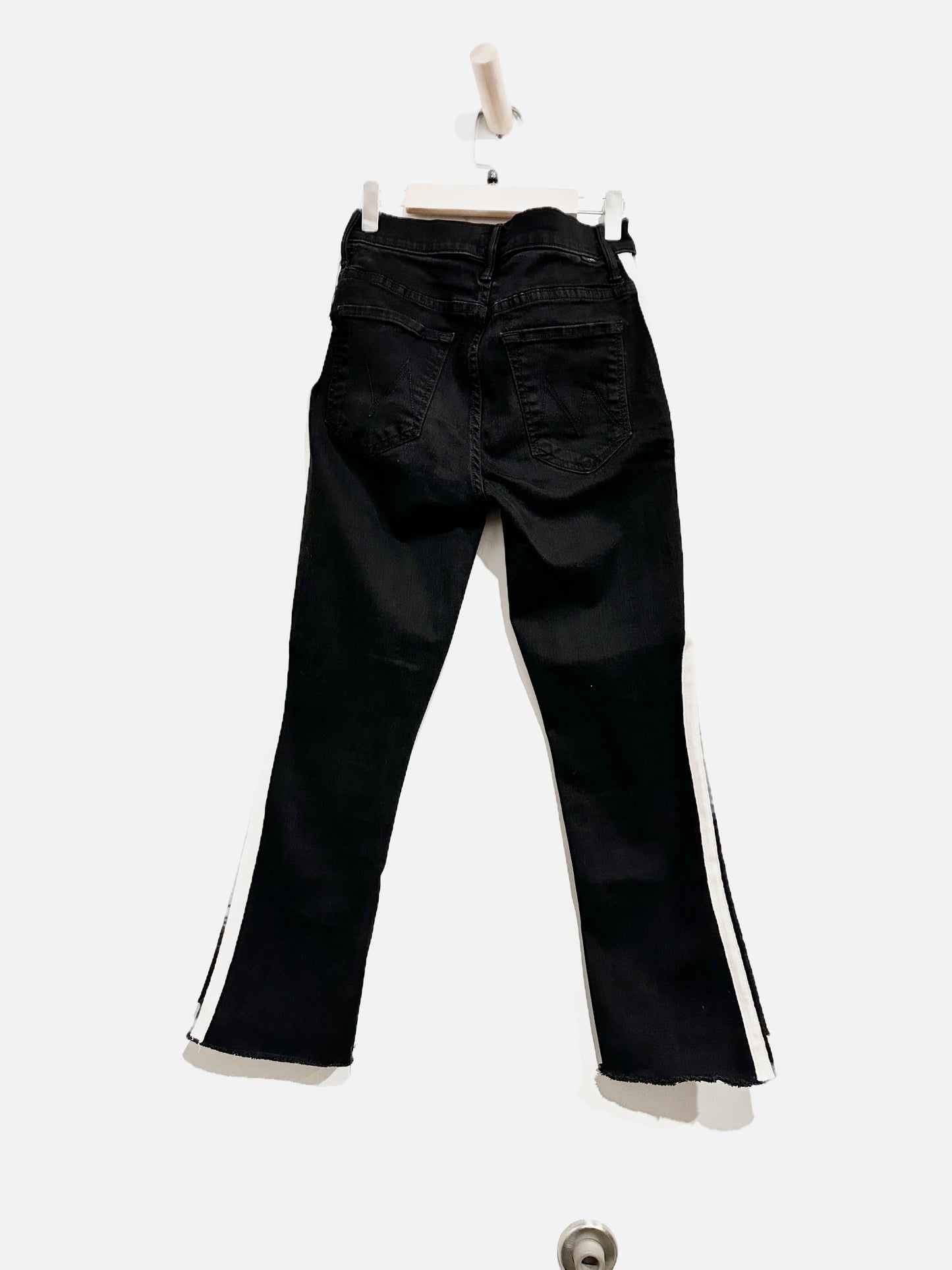 Mother Insider Crop Step Fray Jeans in Guilty Racer -26