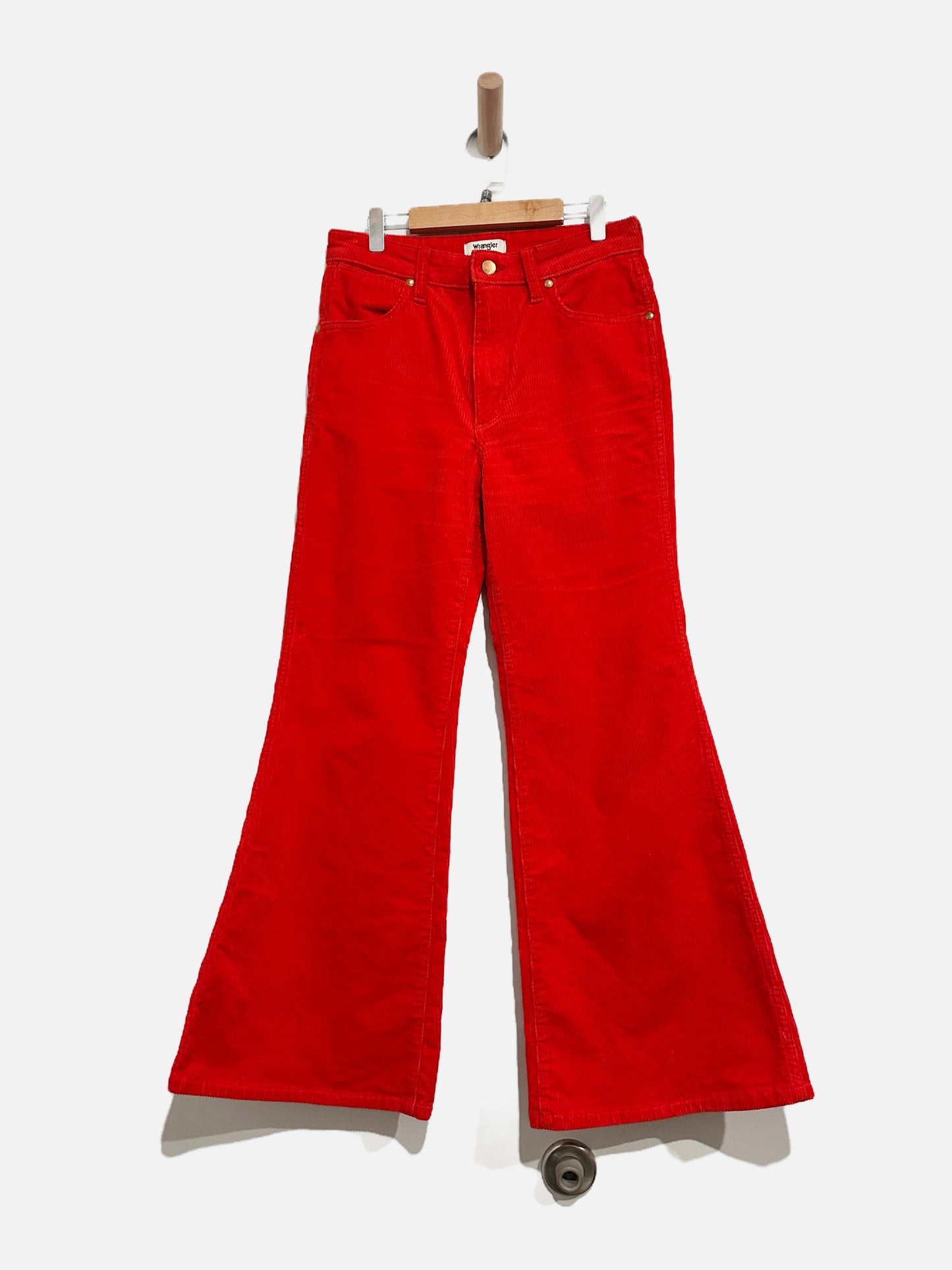 Wrangler Red Corduroy Flare Pants - 27