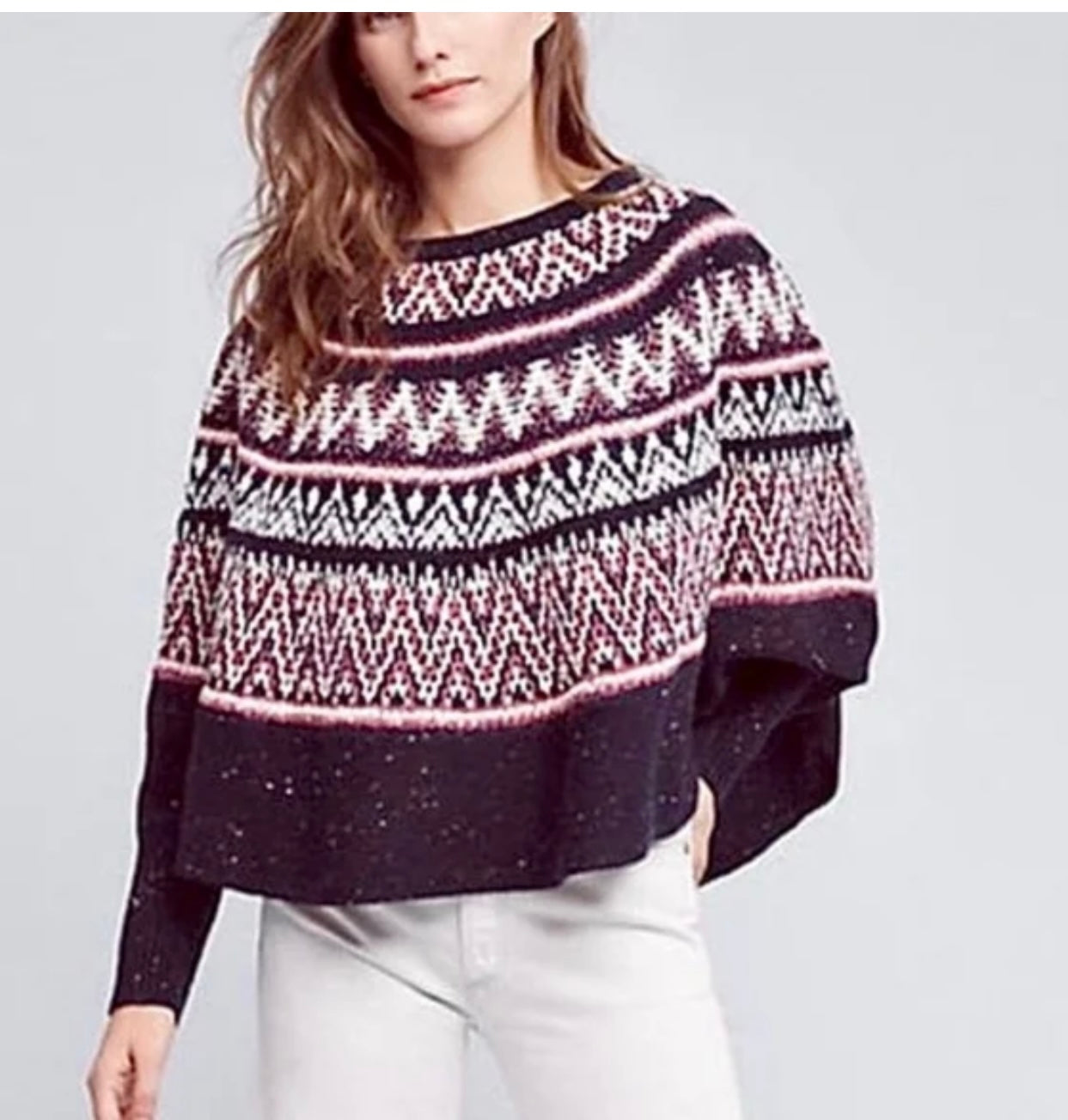 Anthropologie Sleeping On Snow Blue Knit Sweater - XS/S