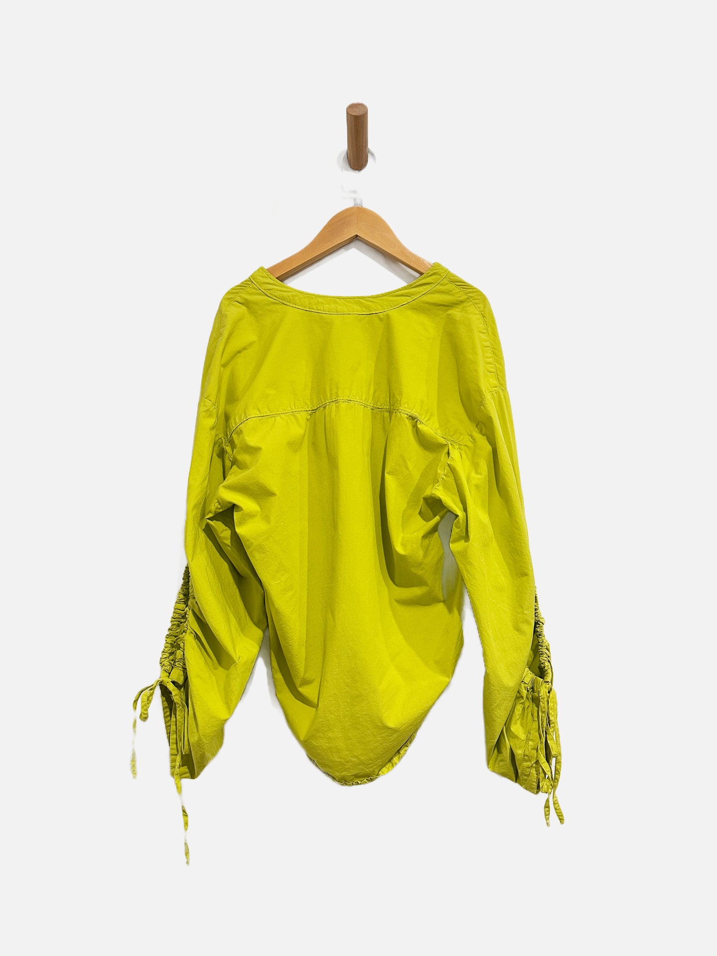 Pilcro Yellow Tie Sleeve Blouse - XS