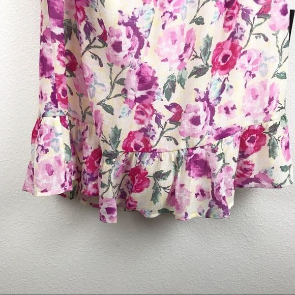 Lulus NWT Floral One Shoulder Dress Size XL