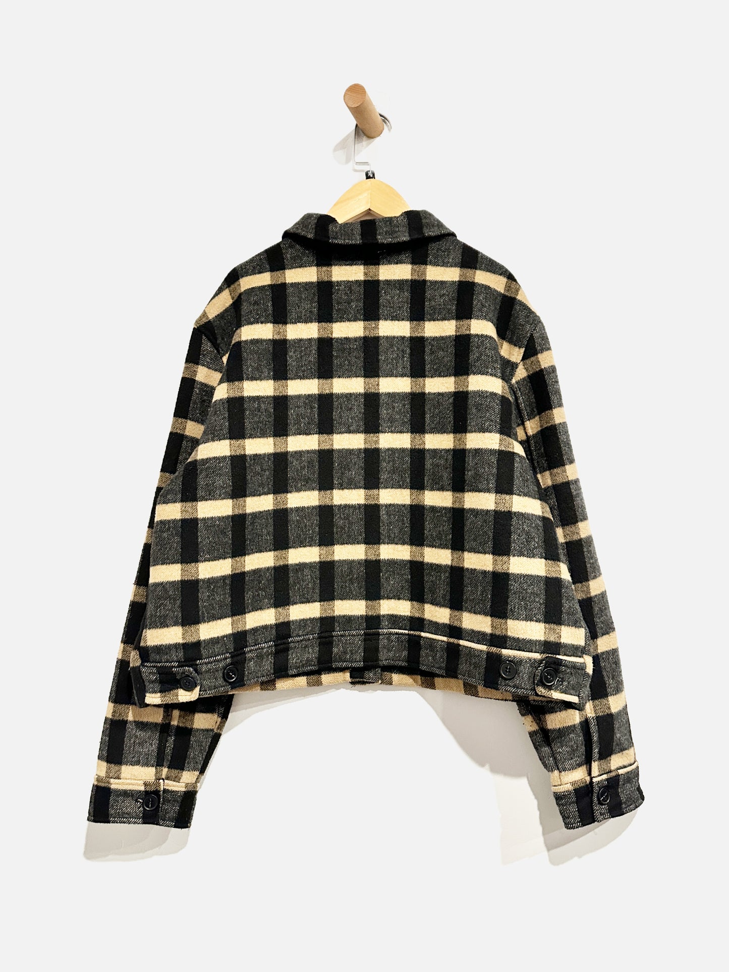 Joie Black/Brown Plaid Shacket - XL
