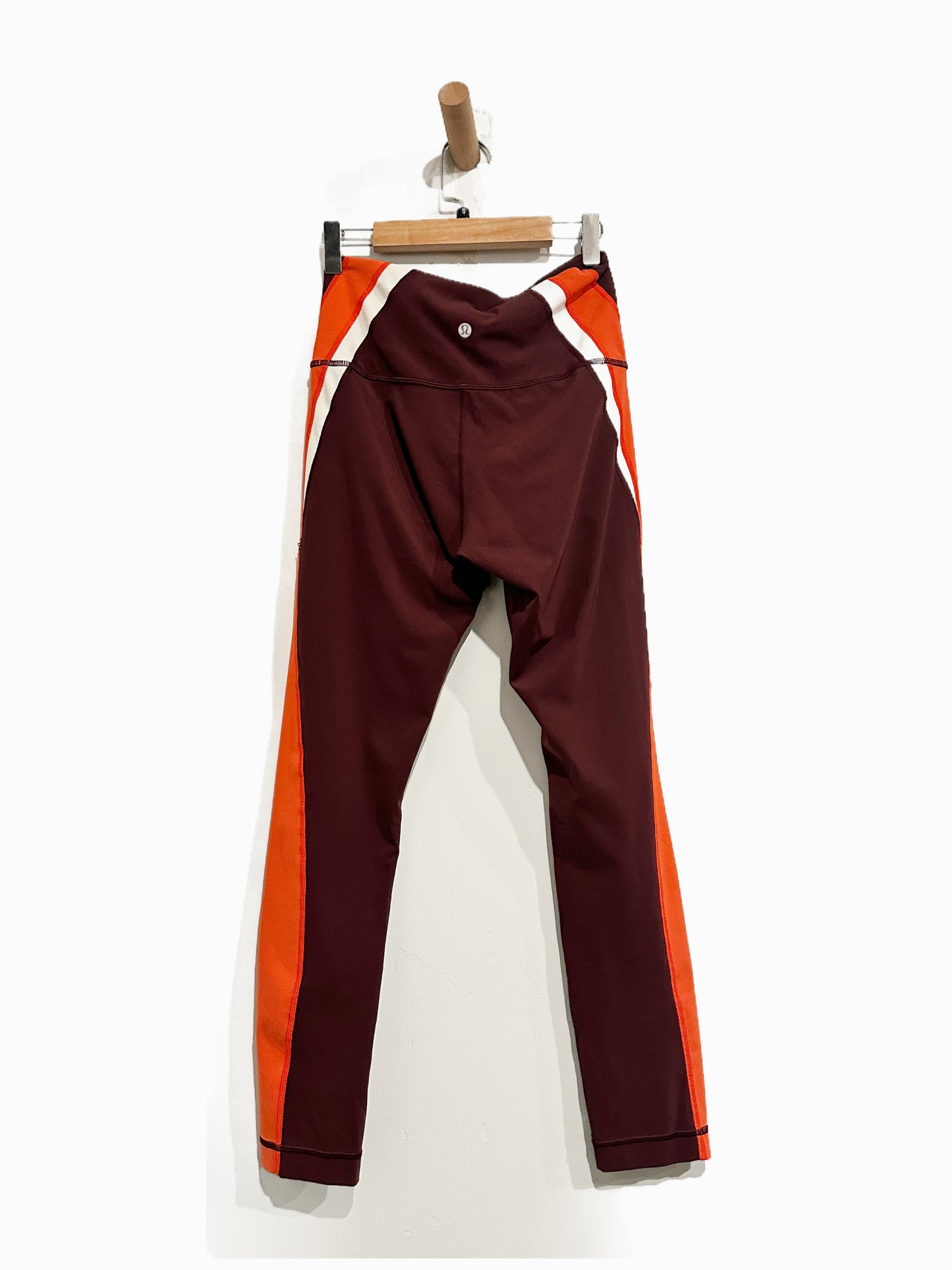 Lululemon Kick Serve Sweat Tight 25" in Bordeaux Drama / Vivid Flame / White - 6