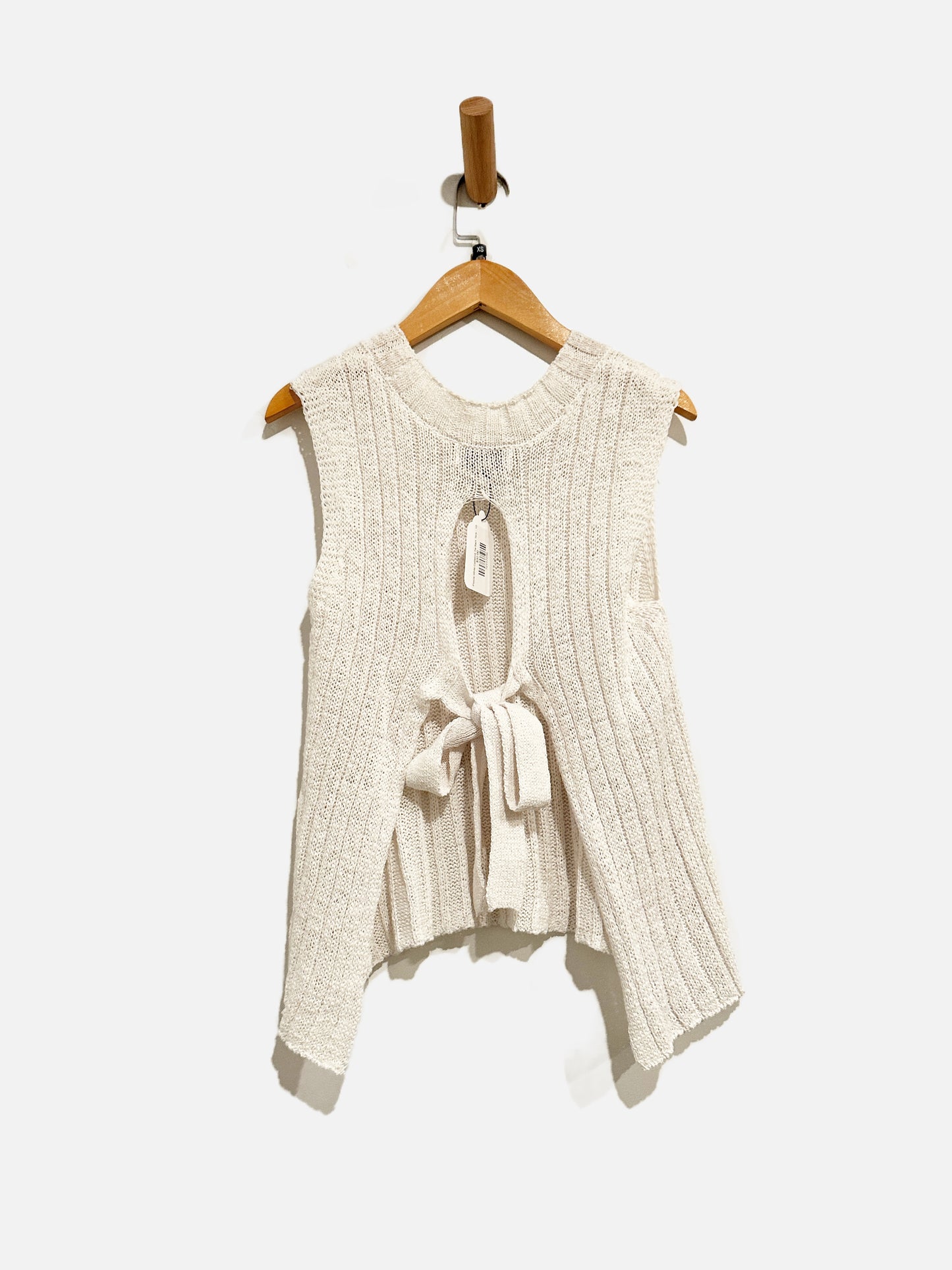 Pistola White Open Back Sweater Tank - XS