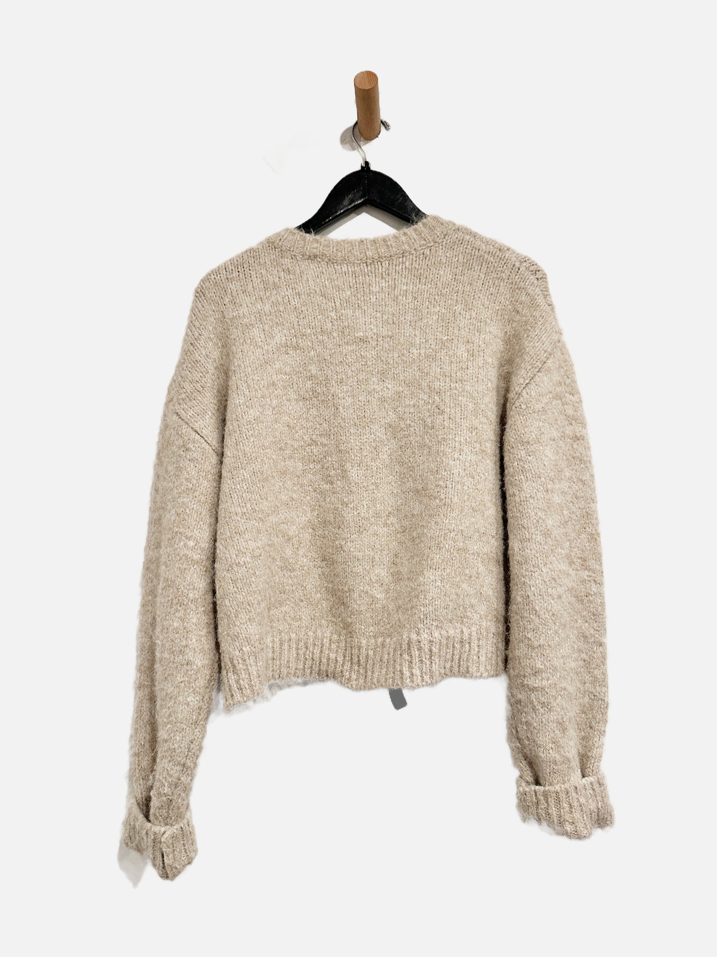 Pretty Garbage Tan Tie Cardigan - Medium